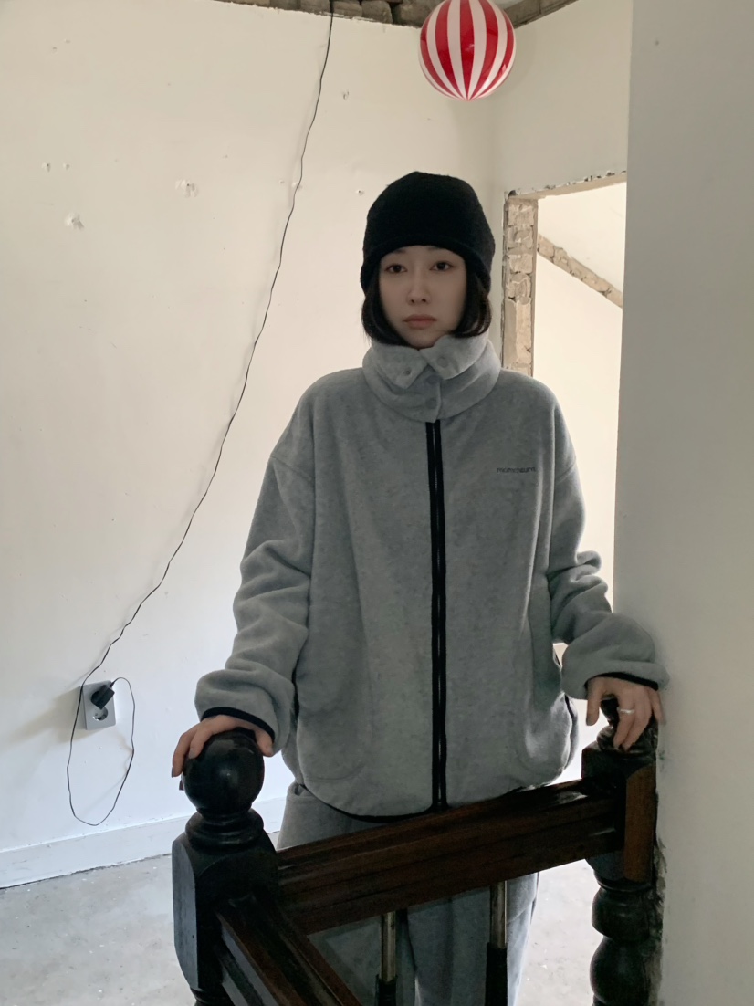 MOMENTUM東大門實拍女士新品時尚人氣夾克可拆卸抓絨拉鏈MOMENTUM夾克