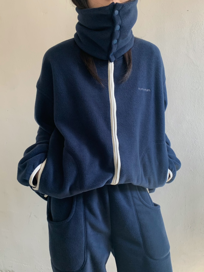 MOMENTUM東大門實拍女士新品時尚人氣夾克可拆卸抓絨拉鏈MOMENTUM夾克