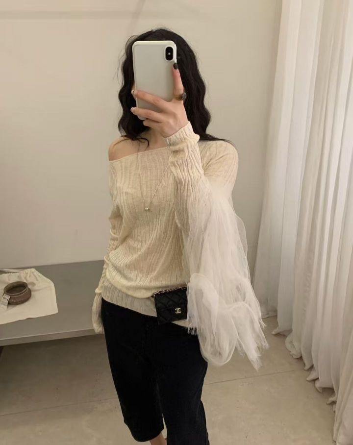 CRONG東大門代購女裝新品推薦休閑人氣針織衫不含腰帶圍巾CRONG針織衫圖色2