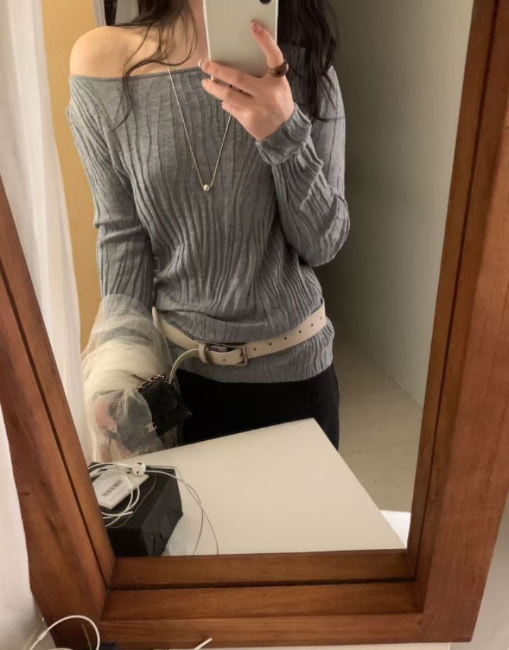 CRONG東大門代購女裝新品推薦休閑人氣針織衫不含腰帶圍巾CRONG針織衫圖色3