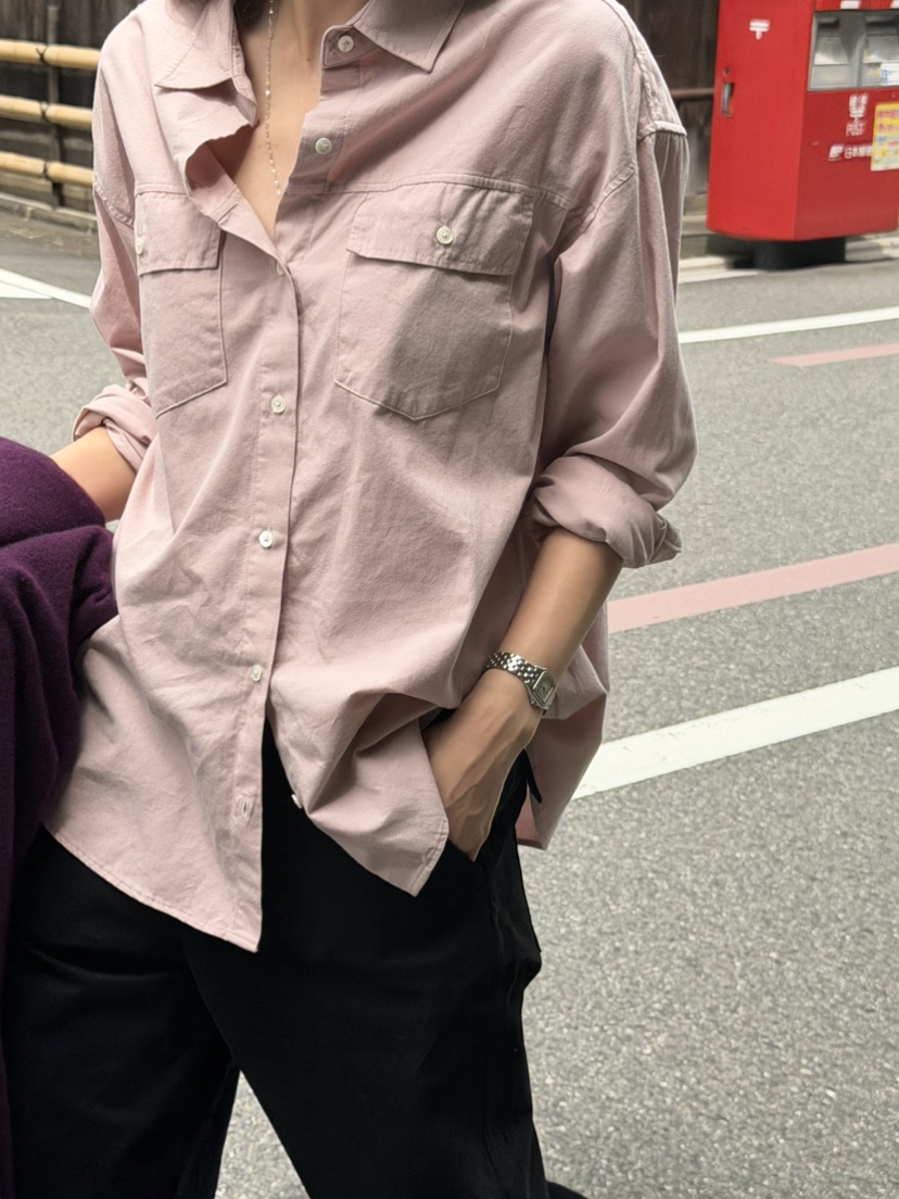 PERMISSION東大門代購女士新品人氣熱賣真品襯衫蕾絲衫口袋PERMISSION襯衫/蕾絲衫