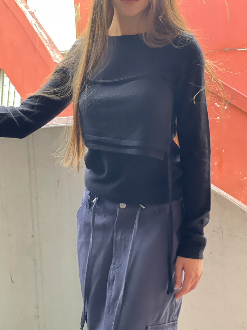 ANOTHER AVENUE韓國代購女士新款時尚休閑推薦針織衫層疊ANOTHER AVENUE針織衫