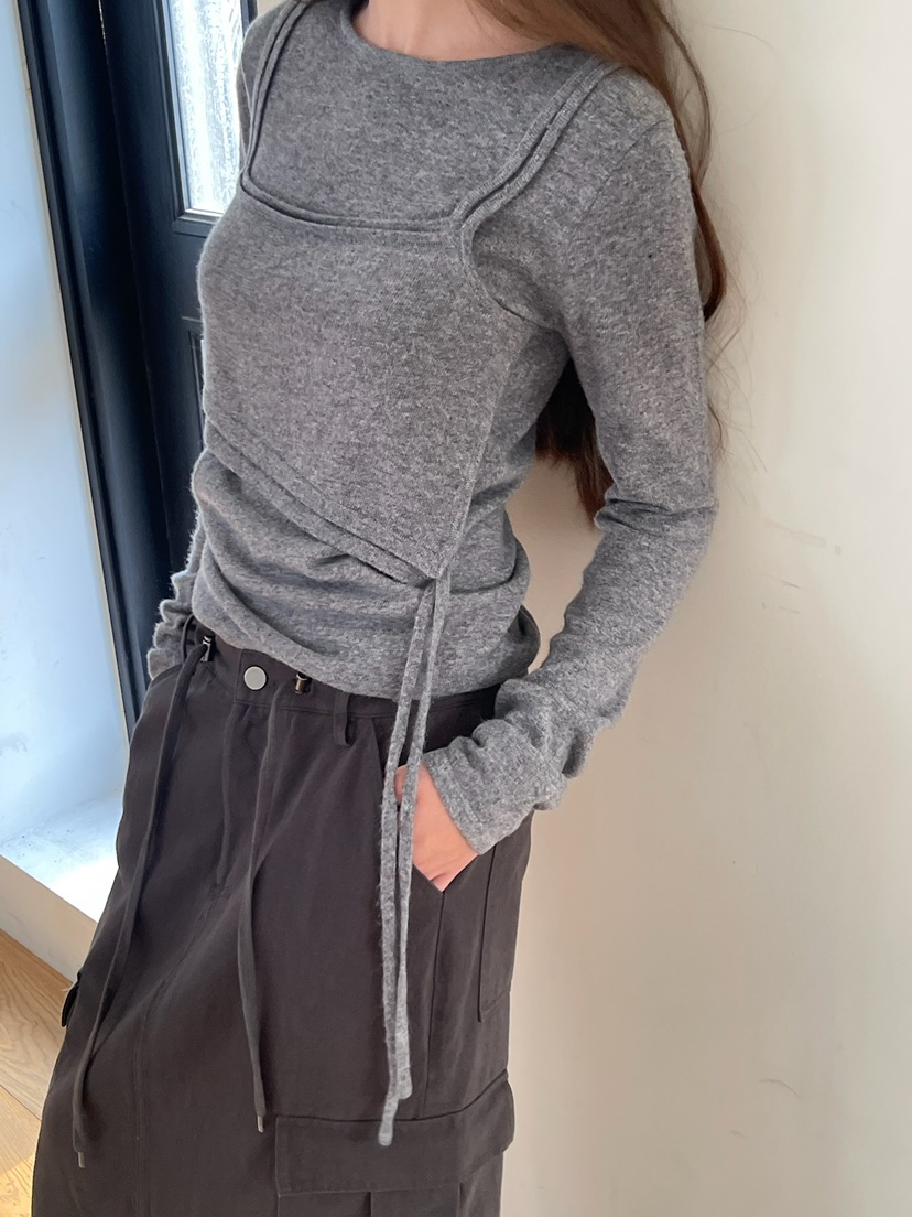 ANOTHER AVENUE韓國代購女士新款時尚休閑推薦針織衫層疊ANOTHER AVENUE針織衫