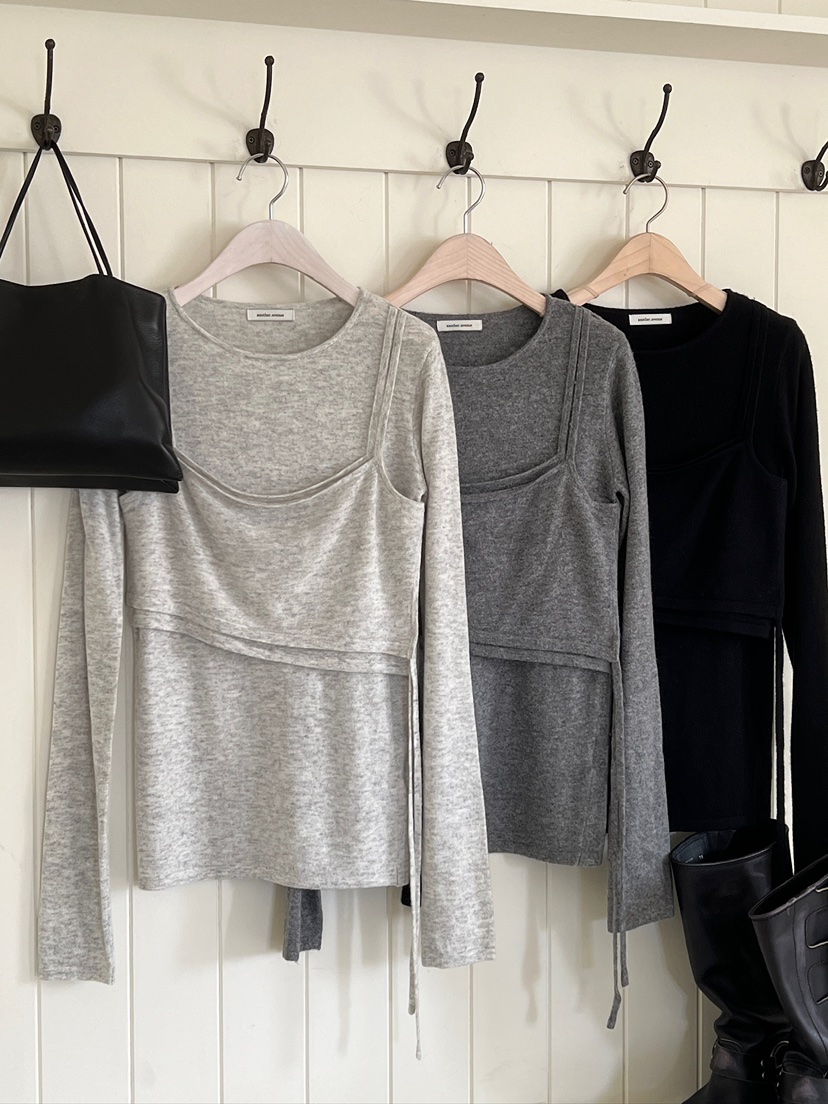 ANOTHER AVENUE韓國代購女士新款時尚休閑推薦針織衫層疊ANOTHER AVENUE針織衫