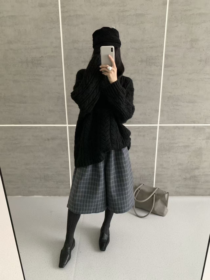 BONHEUR韓國代購女裝新品熱賣人氣真品休閑時尚毛衣麻花針織BONHEUR-2件起毛衣