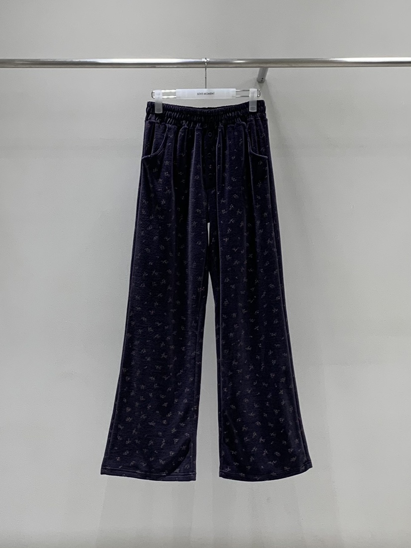 LOVE MOMENT東大門直郵女裝新品真品人氣時尚休閑褲絲絨褲LOVE MOMENT休閑褲圖色3