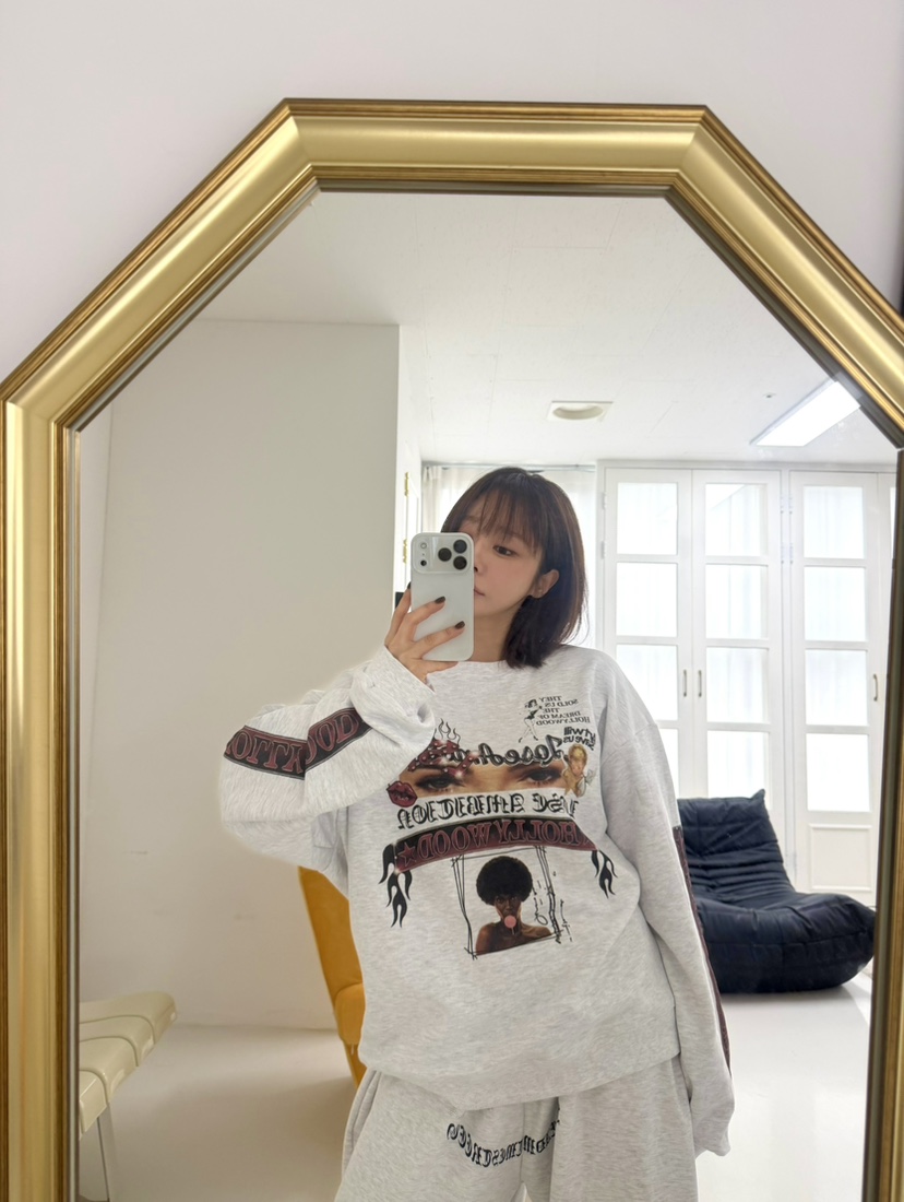 ODD FOCOUS韓國直郵女士新款休閑熱賣真品時尚推薦人氣衛衣ODD FOCOUS衛衣