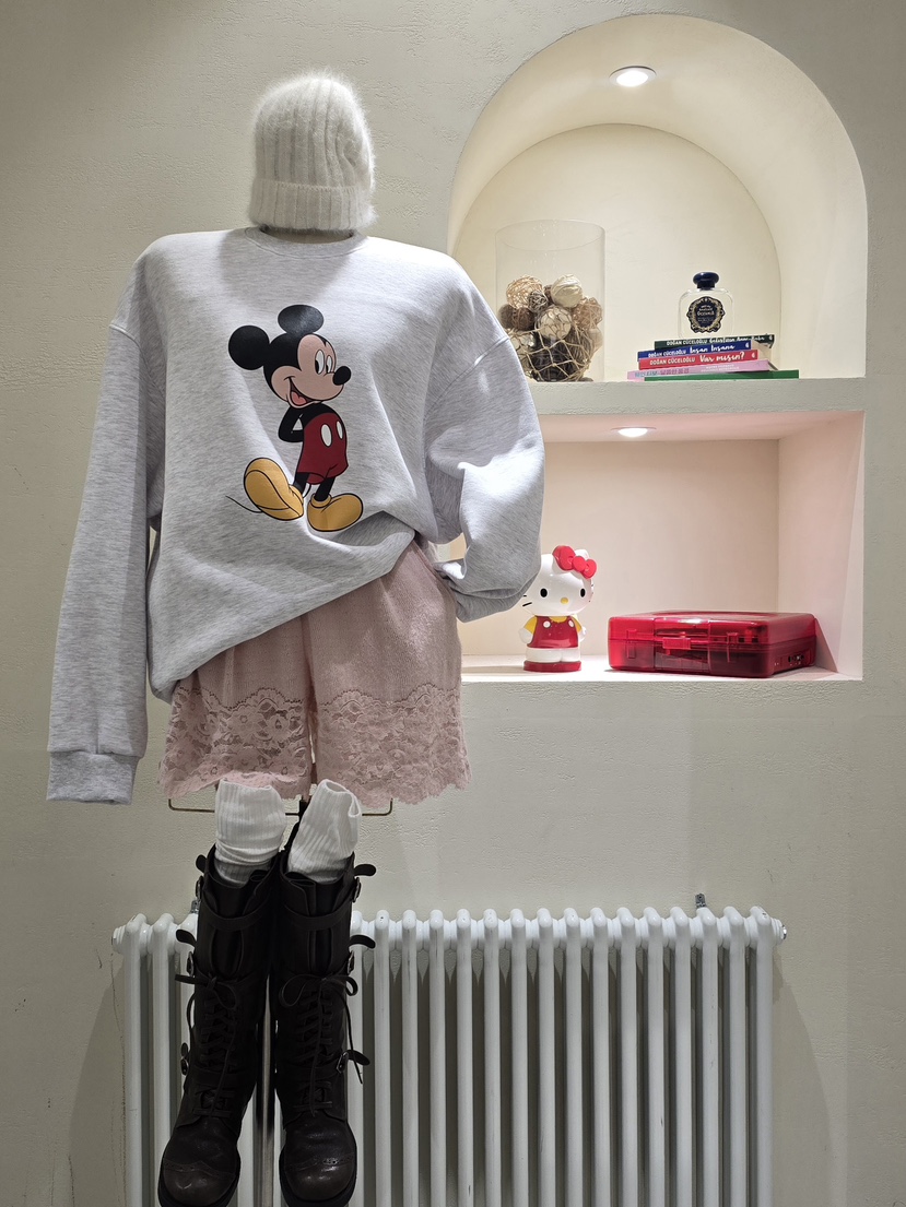 LIKEVAM東大門實拍女裝新品真品人氣休閑時尚衛衣米奇抓絨LIKEVAM衛衣