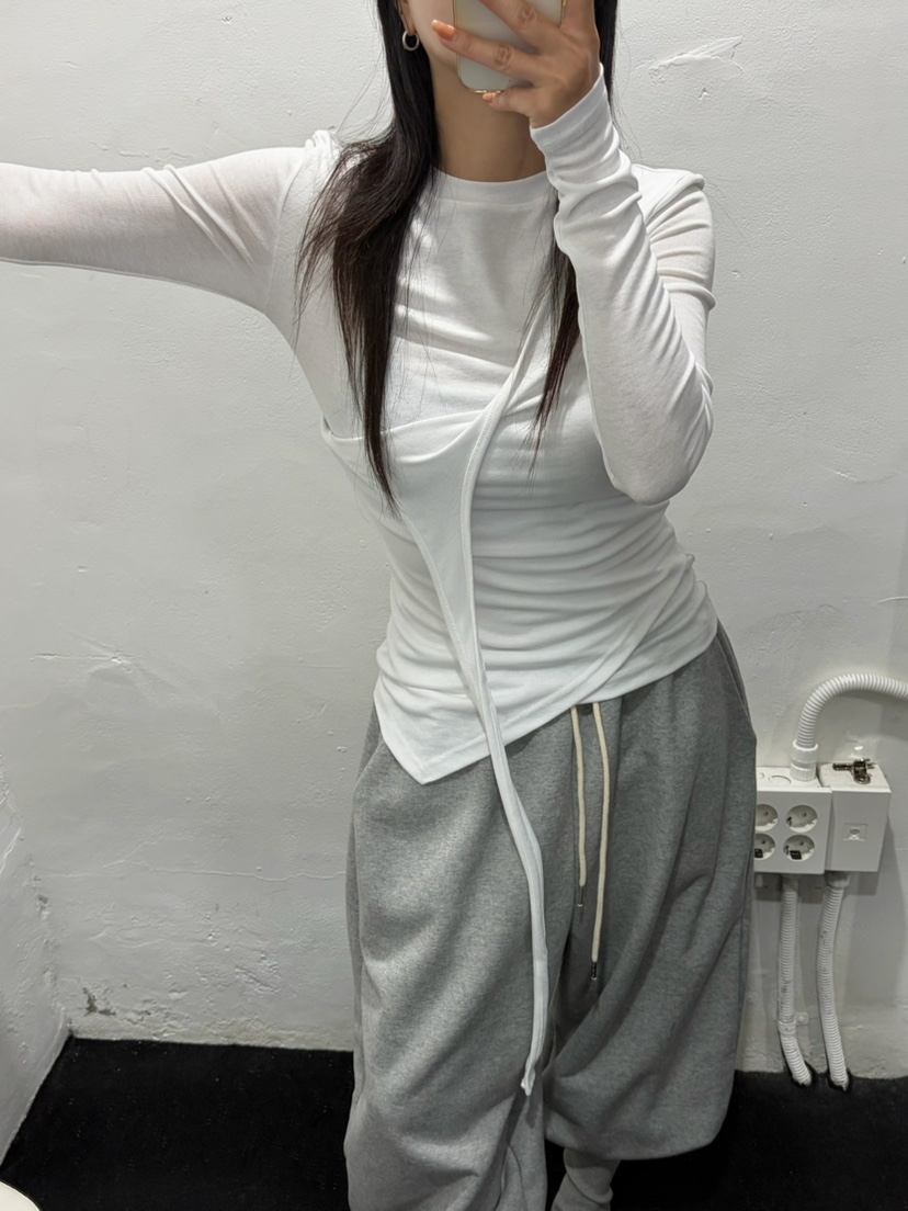 BYRING東大門代購女裝新款熱賣真品推薦人氣時尚休閑長袖T恤BYRING長袖T恤