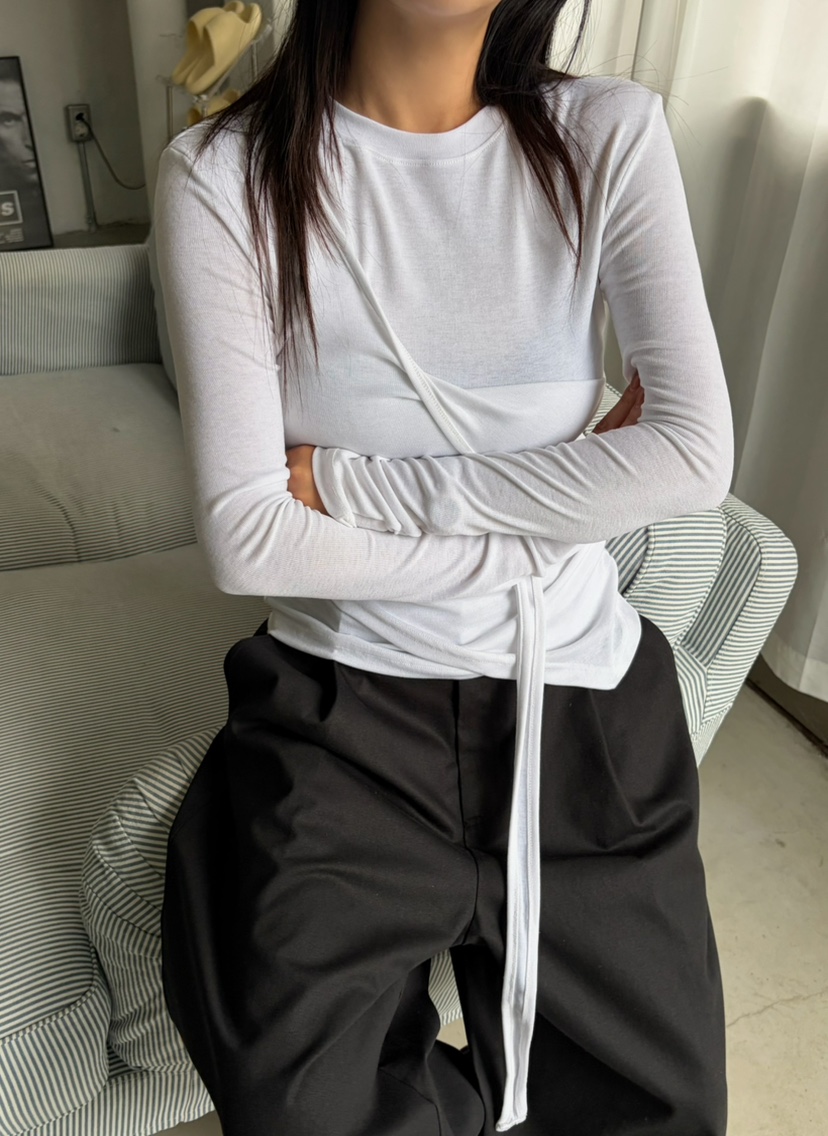 BYRING東大門代購女裝新款熱賣真品推薦人氣時尚休閑長袖T恤BYRING長袖T恤