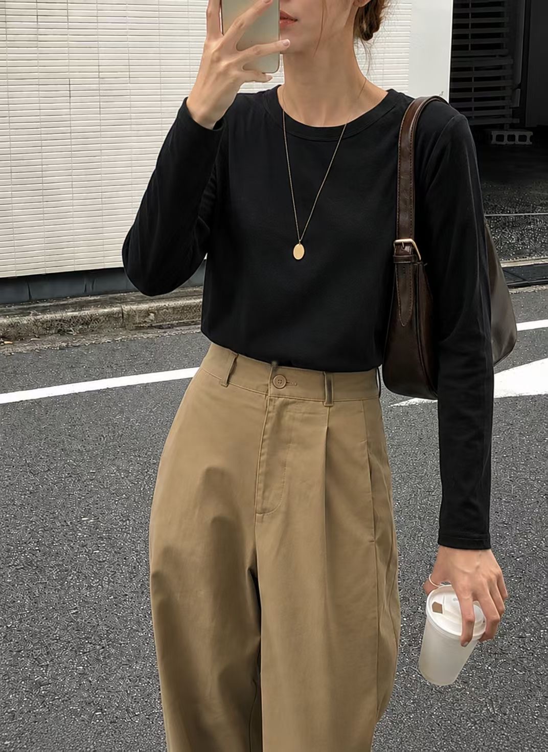 HACKER韓國直郵女士新款真品時尚熱賣人氣推薦休閑長袖T恤HACKER-2件起長袖T恤