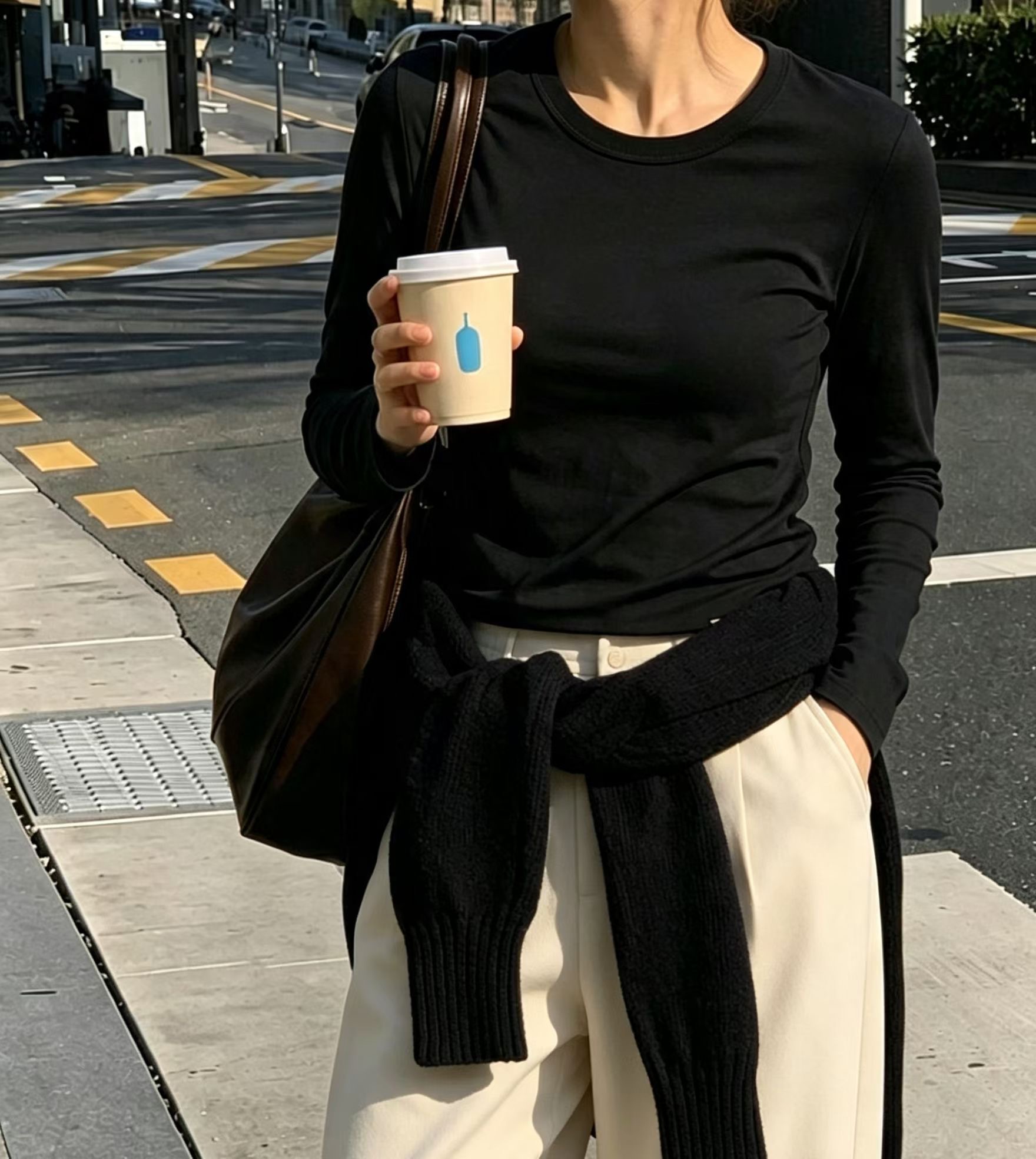 HACKER韓國直郵女士新款真品時尚熱賣人氣推薦休閑長袖T恤HACKER-2件起長袖T恤圖色1