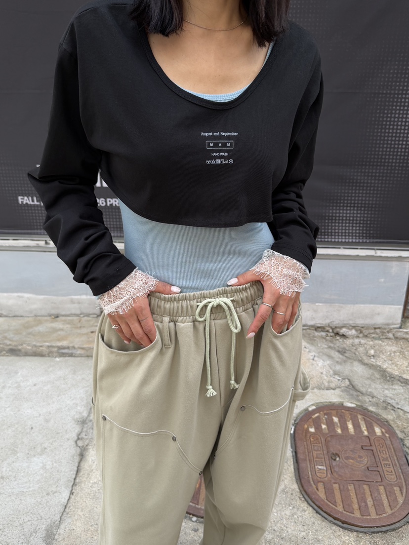 FRANC—L東大門實拍女裝新款熱賣時尚人氣長袖T恤不含內搭FRANC長袖T恤