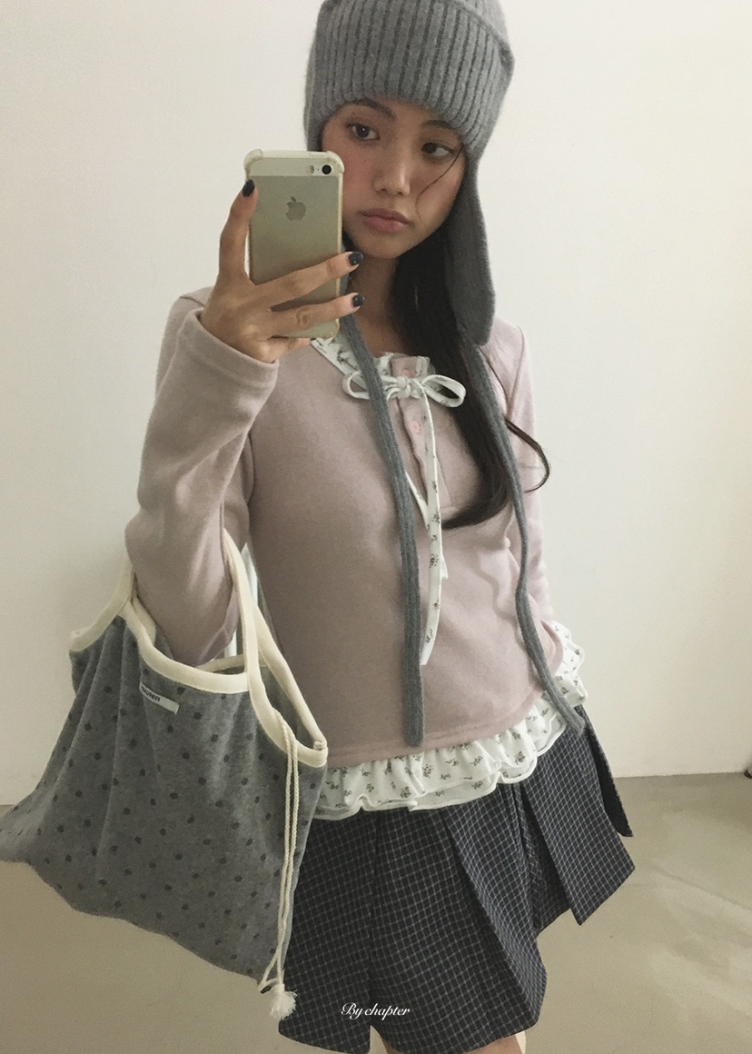 BY CHAPTER韓國直郵女裝新品休閑推薦人氣真品長袖T恤抓絨BY Chapter長袖T恤