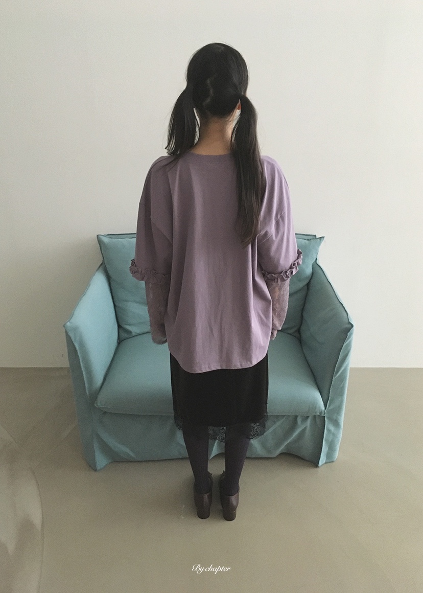BY CHAPTER東大門實拍女士新品人氣半身裙中短裙天鵝絨蕾絲BY Chapter半身裙/中短裙