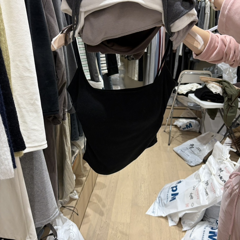 MONROE韓國代購女士新款時尚熱賣人氣推薦休閑吊帶背心無袖MONROE吊帶/背心圖色5黑
