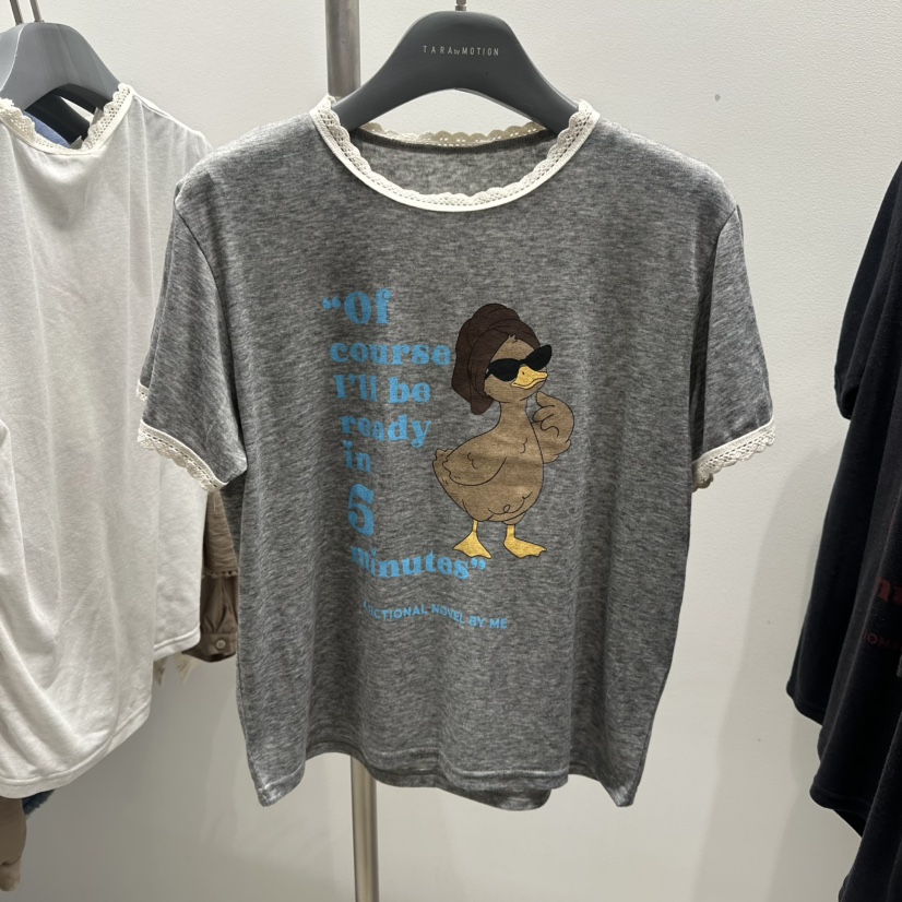 TARABY MOTION韓國直郵女士新品真品休閑推薦熱賣時尚T恤TARABY MOTIONT恤圖色2