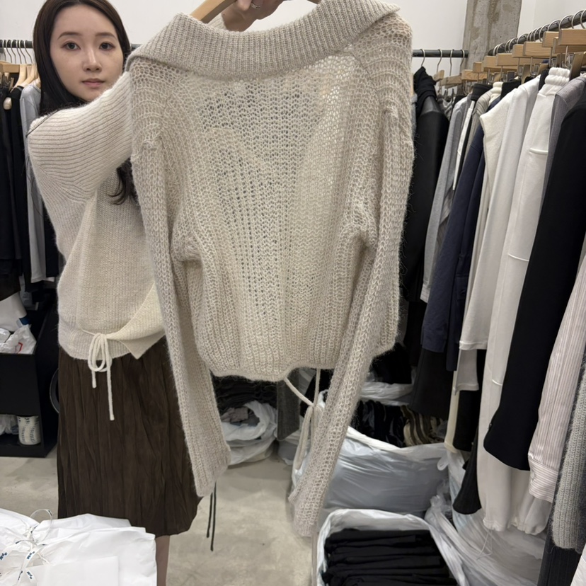 RECOVER韓國代購女裝新品人氣推薦熱賣真品休閑時尚開衫翻領RECOVER/MOMENT開衫
