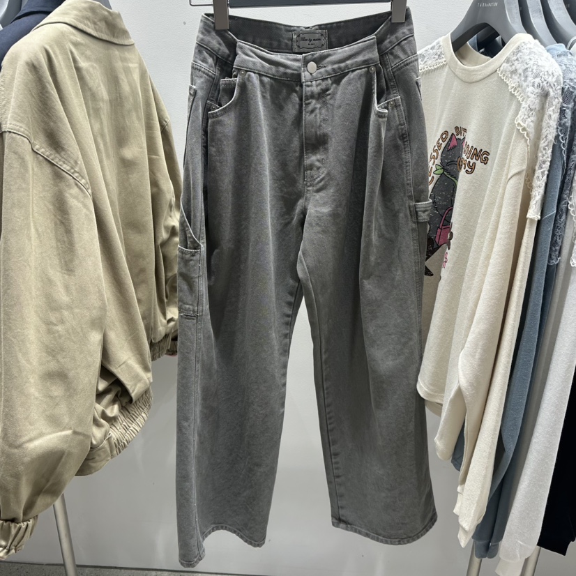 TARABY MOTION東大門實拍女裝新品時尚推薦休閑褲染色褶裥TARABY MOTION休閑褲圖色1