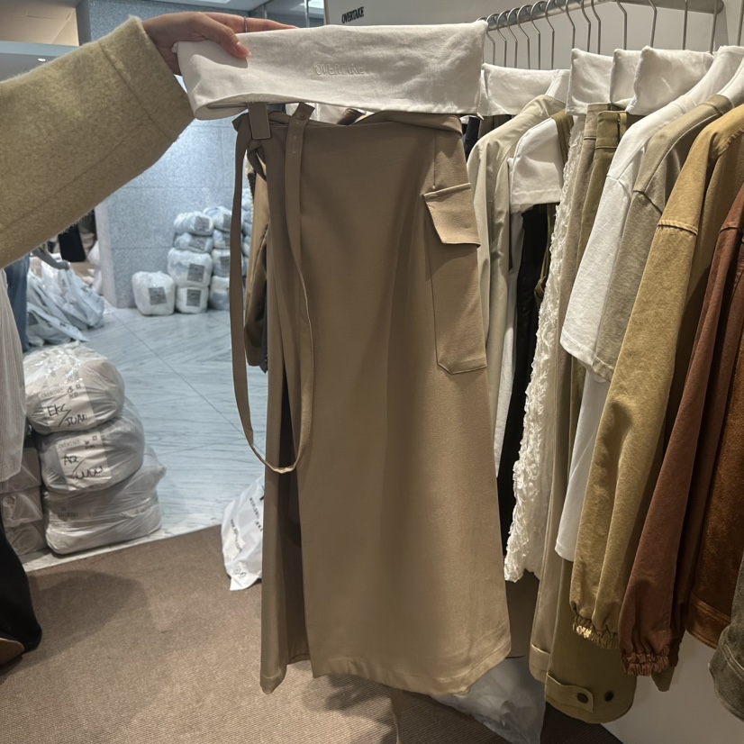 OVERTAKE韓國直郵女士新品休閑推薦熱賣時尚真品人氣長裙OVERTAKE長裙圖色1