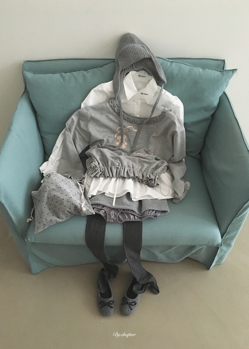 BY CHAPTER韓國直郵女裝新款真品推薦人氣休閑衛衣荷葉邊BY Chapter衛衣