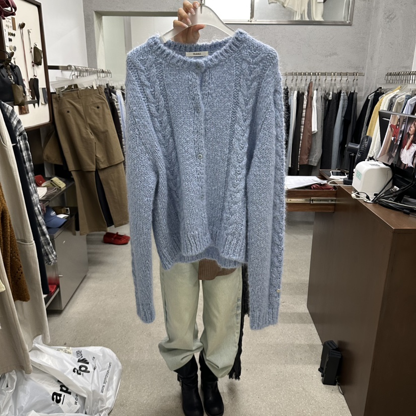 WEARABLE-L韓國代購女裝新品人氣真品時尚休閑熱賣毛衣開襟WEARABLE毛衣圖色2