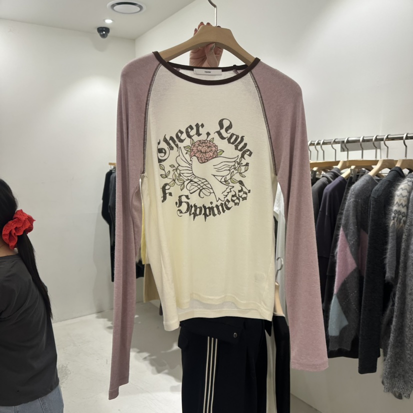 REPELLER韓國直郵女士新品熱賣人氣真品時尚休閑推薦長袖T恤REPELLER長袖T恤圖色2