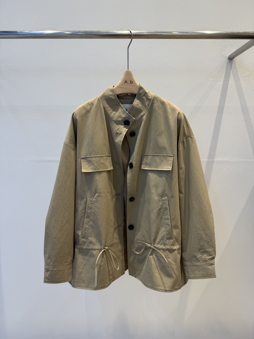 AUTUMN BEIGE-Q韓國代購女裝新款休閑真品推薦夾克絲帶A.b/AUTUMN BEIGE夾克圖色1