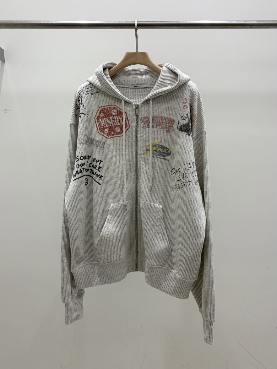 REPELLER東大門代購女裝新品時尚推薦真品衛衣拉鏈連帽衫REPELLER衛衣圖色1