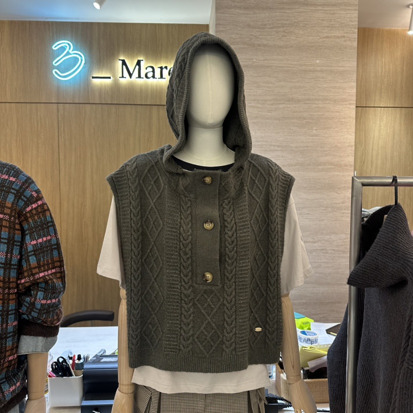 BISHOP/APOINT/3MARCH韓國代購女裝新品推薦吊帶背心連帽針織衫BISHOP/APOINT/3MARCH吊帶/背心圖色4
