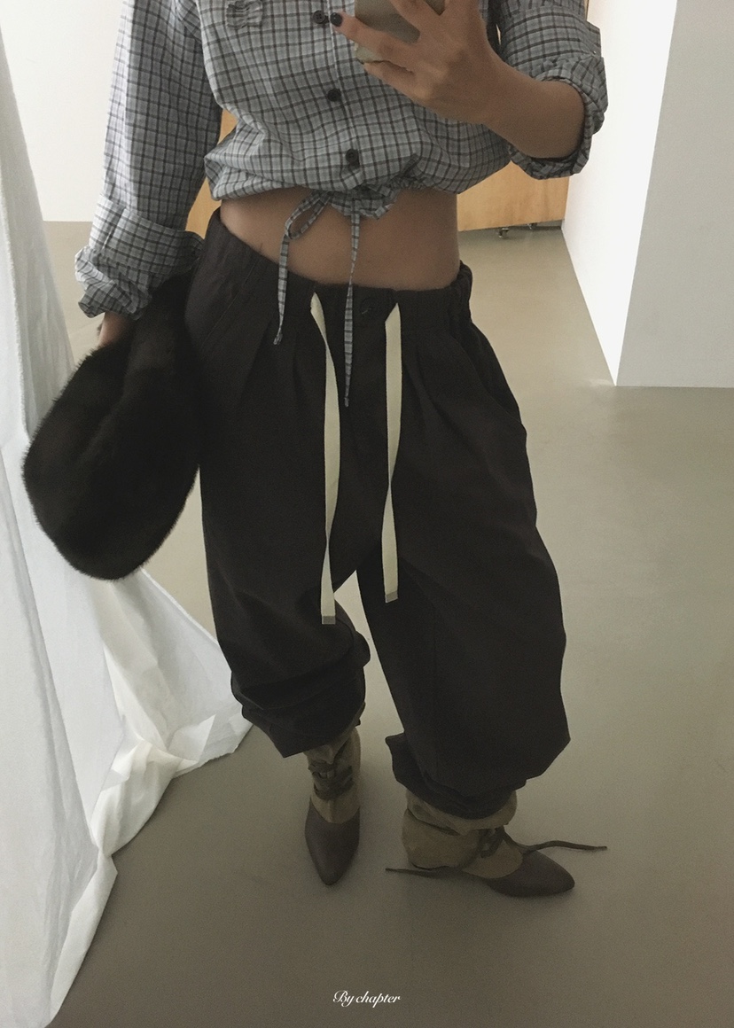 BY CHAPTER東大門代購女裝新款人氣時尚真品休閑休閑褲棉質BY Chapter休閑褲