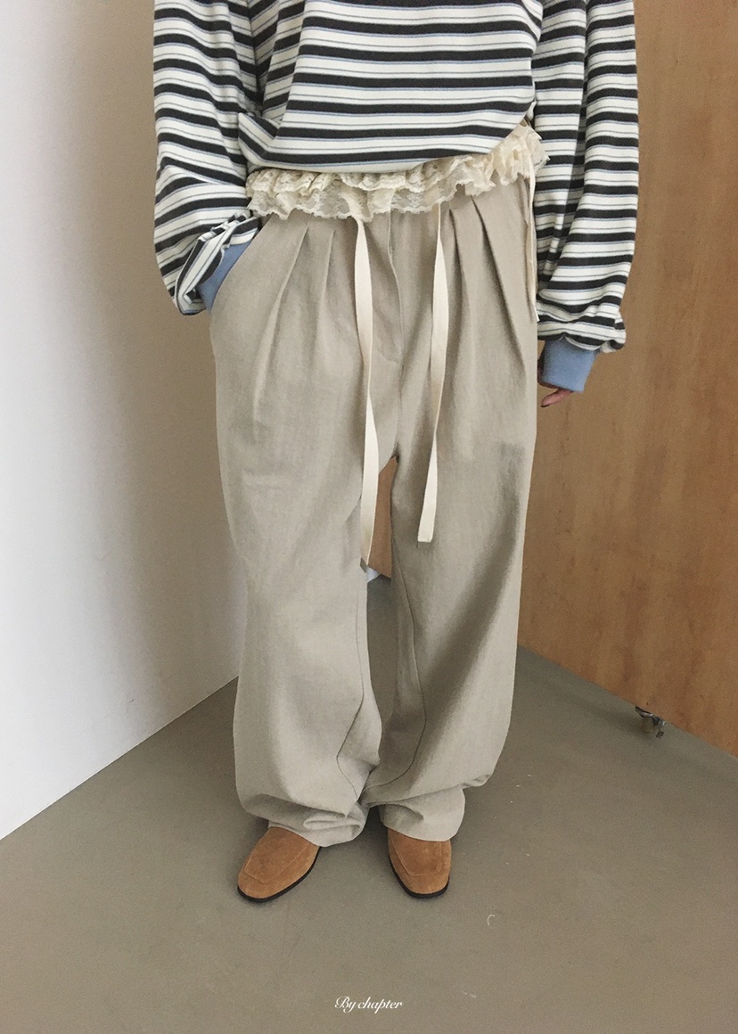 BY CHAPTER東大門代購女裝新款人氣時尚真品休閑休閑褲棉質BY Chapter休閑褲圖色1
