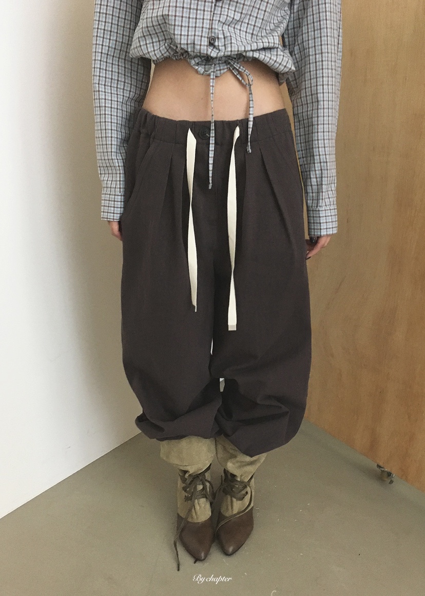 BY CHAPTER東大門代購女裝新款人氣時尚真品休閑休閑褲棉質BY Chapter休閑褲圖色2