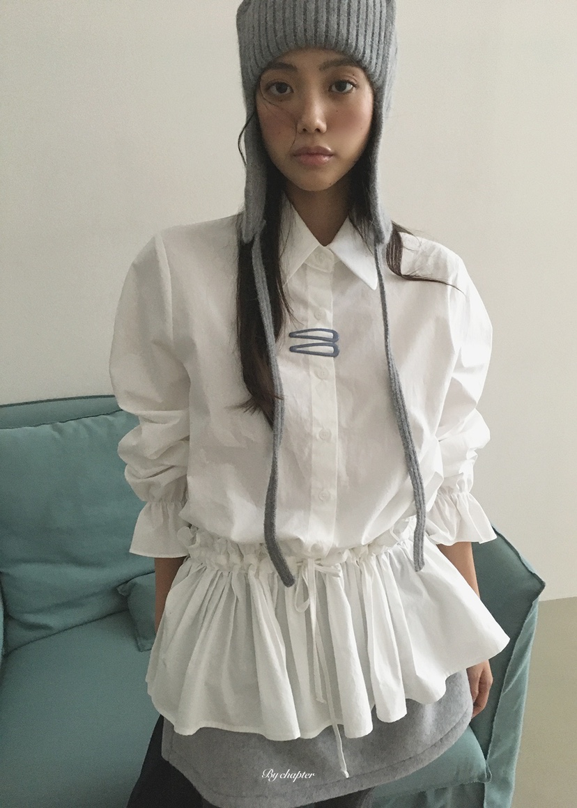 BY CHAPTER韓國直郵女士新品熱賣人氣真品休閑襯衫蕾絲衫BY Chapter襯衫/蕾絲衫