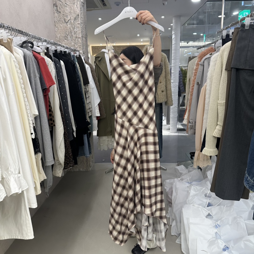 GLASS東大門代購女士新款時尚休閑推薦人氣熱賣真品連衣裙GLASS連衣裙圖色1