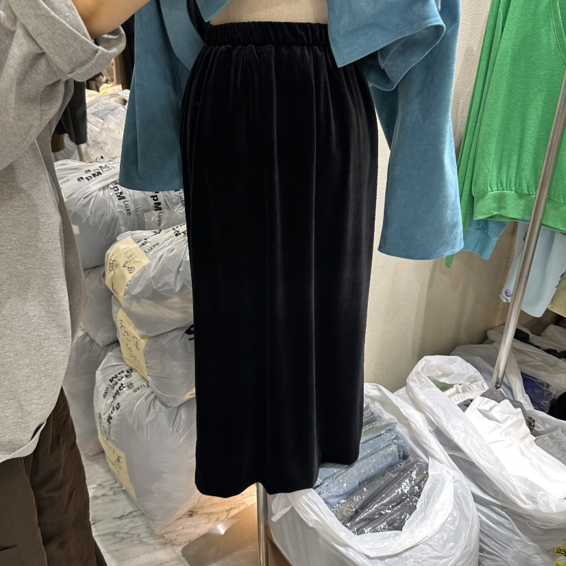 REFLAT東大門代購女裝新品時尚真品人氣推薦休閑長裙絲絨REFLAT長裙圖色3