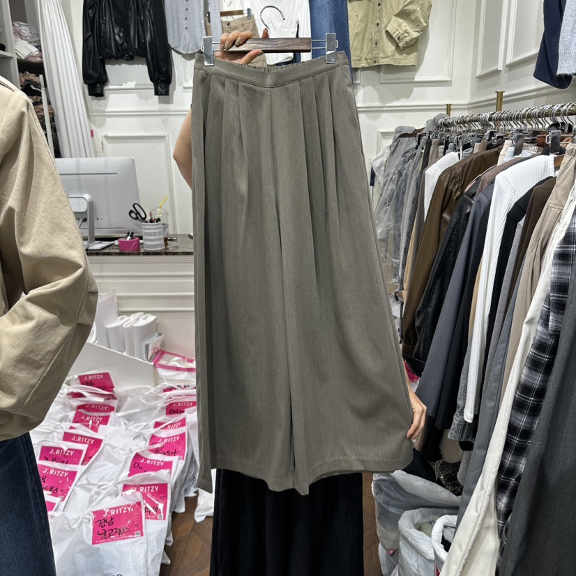 J.RITZY韓國代購女裝新款人氣休閑真品時尚推薦熱賣休閑褲J.RITZY休閑褲圖色3淺灰色