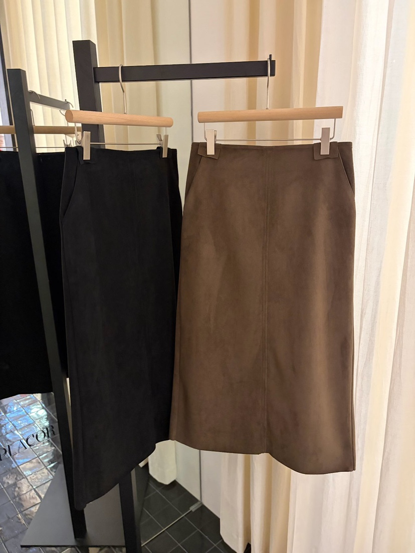 REGULARLY/PLACOR東大門代購女士新品真品時尚長裙絨面革REGULARLY/PLACOR長裙