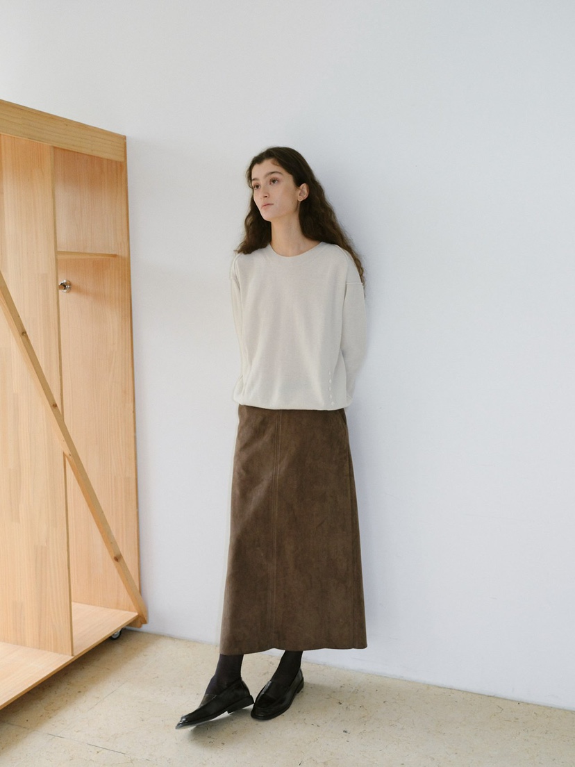REGULARLY/PLACOR東大門代購女士新品真品時尚長裙絨面革REGULARLY/PLACOR長裙