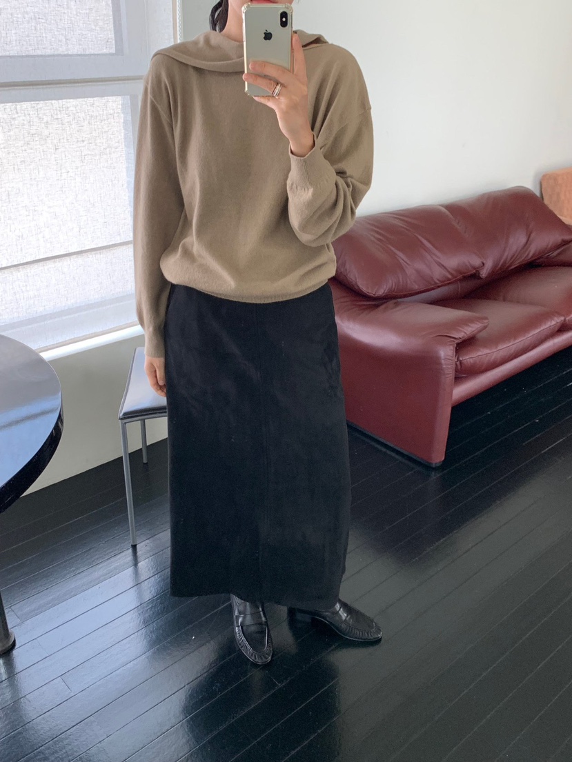 REGULARLY/PLACOR東大門代購女士新品真品時尚長裙絨面革REGULARLY/PLACOR長裙