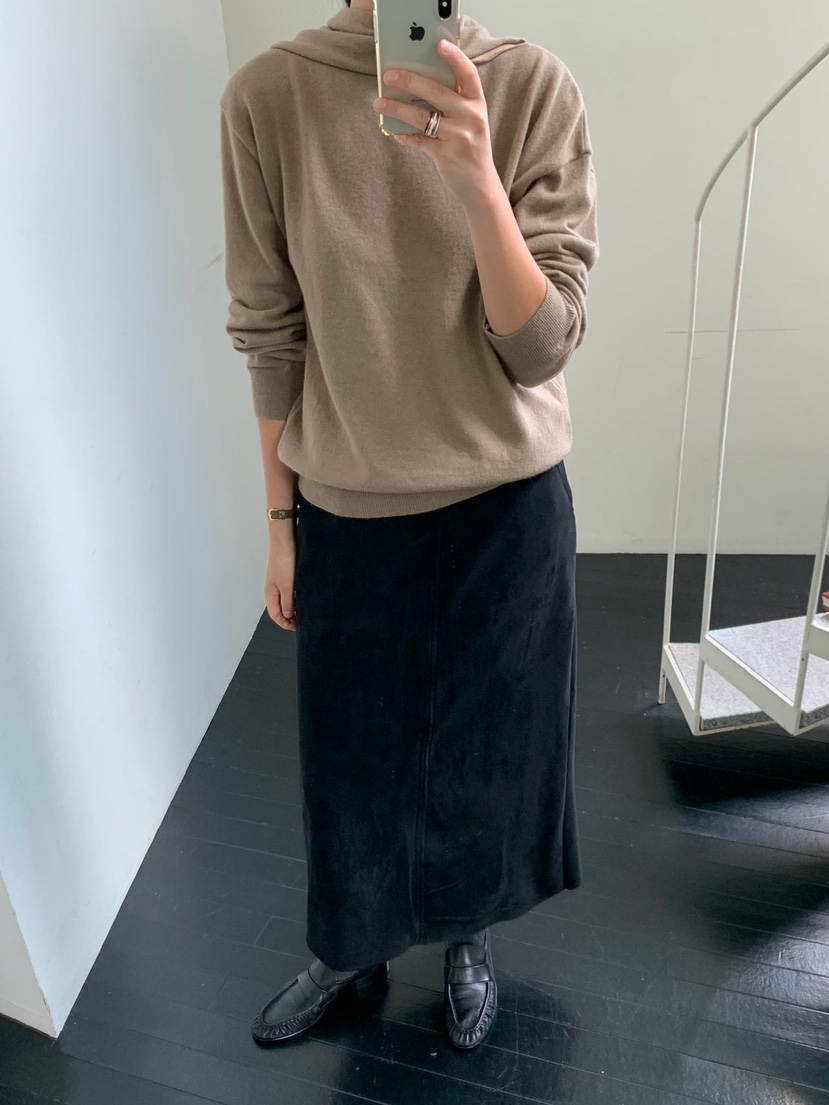 REGULARLY/PLACOR東大門代購女士新品真品時尚長裙絨面革REGULARLY/PLACOR長裙
