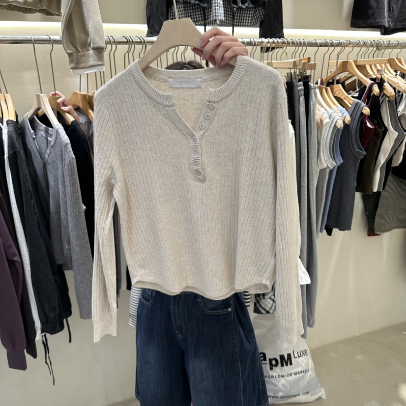HIP.TIQUE韓國代購女裝新品休閑熱賣真品推薦人氣長袖T恤HIP.TIQUE長袖T恤圖色1