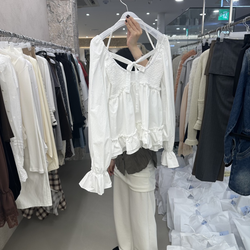 GLASS韓國代購女士新款熱賣人氣休閑推薦真品時尚襯衫蕾絲衫GLASS襯衫/蕾絲衫