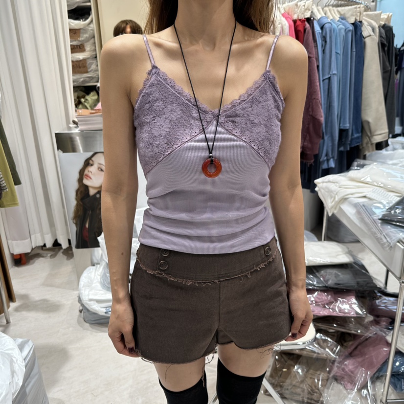 MIENNE韓國直郵女士新款推薦真品人氣時尚熱賣吊帶背心蕾絲MIENNE吊帶/背心圖色1