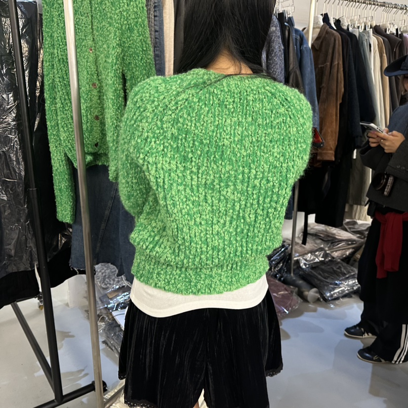 DOUBLE STANDARD/LE SMOKING/MAISONSTAFF東大門直郵女士新品真品開衫羊駝MAISONSTAFF開衫