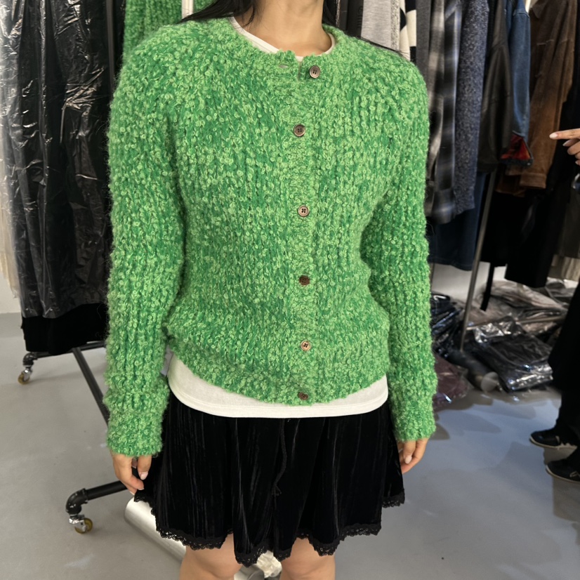 DOUBLE STANDARD/LE SMOKING/MAISONSTAFF東大門直郵女士新品真品開衫羊駝MAISONSTAFF開衫圖色1