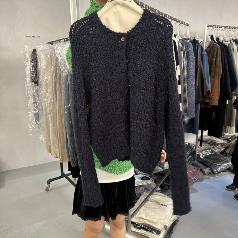 DOUBLE STANDARD/LE SMOKING/MAISONSTAFF東大門直郵女士新品真品開衫羊駝MAISONSTAFF開衫圖色2