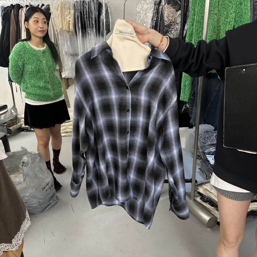 DOUBLE STANDARD/LE SMOKING/MAISONSTAFF東大門直郵女裝新款人氣襯衫蕾絲衫MAISONSTAFF襯衫/蕾絲衫圖色1