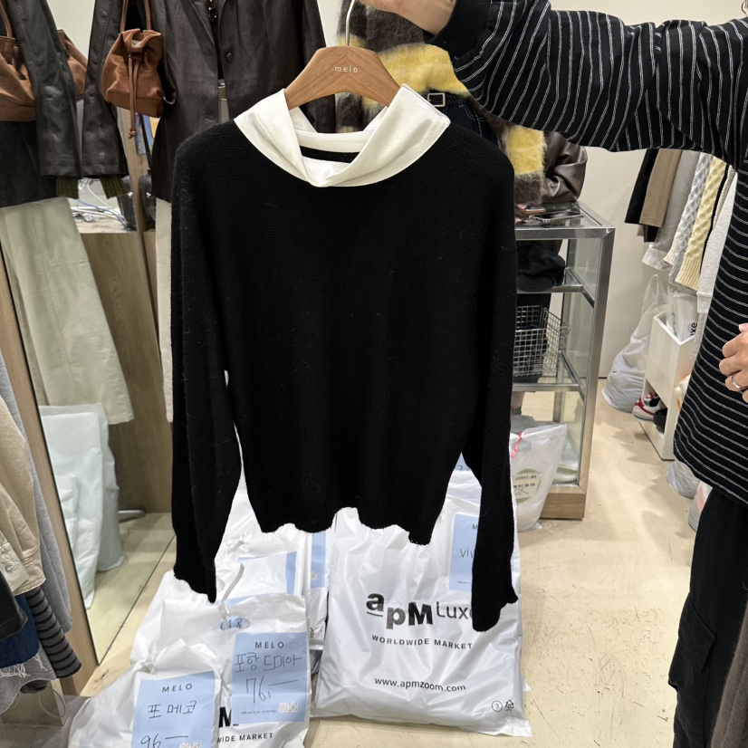 MELO東大門實拍女士新款時尚人氣熱賣真品休閑推薦針織衫MELO針織衫圖色3