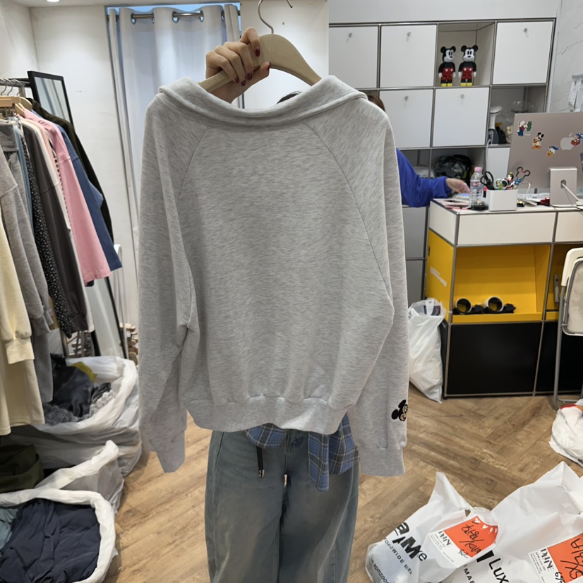 DE LINE韓國代購女裝新品休閑人氣真品推薦時尚熱賣衛衣DE LINE衛衣